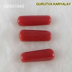 Ratti-11.44 (10.35CT) 3 Pcs Red Coral Seller Pack